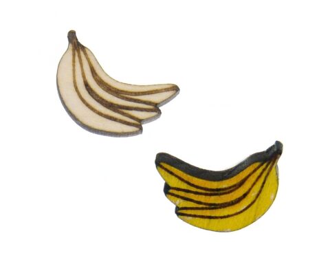 Bananas Wood Stud Earring Blanks