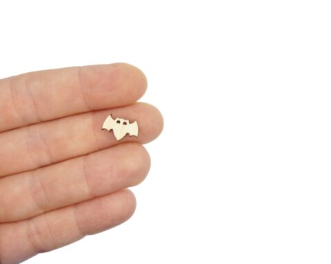 Bats 01 Wood Stud Earring Blanks