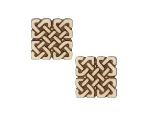 Celtic Knots 05 Wood Stud Earring Blanks