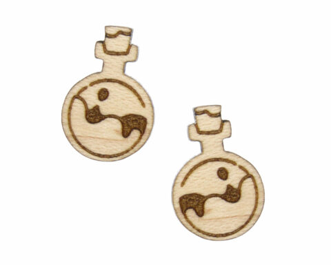 Potions Wood Stud Earring Blanks