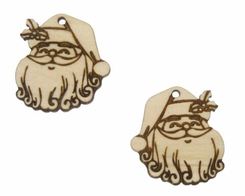 Santa Claus Wood Jewelry Blanks