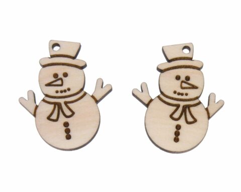 Snowman 01 Wood Jewelry Blanks