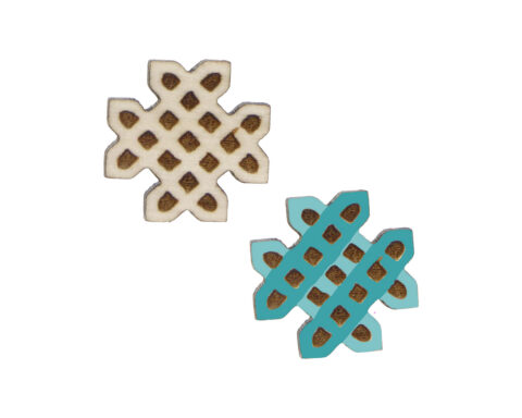 Celtic Knots 03 Wood Stud Earring Blanks