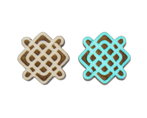 Celtic Knots 02 Wood Stud Earring Blanks