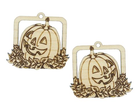 Jack O Lanterns Wood Jewelry Blanks