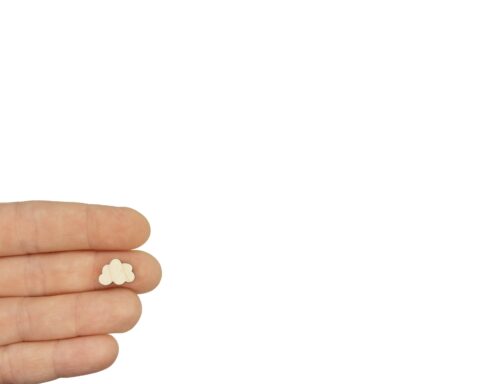 Clouds Wood Stud Earring Blanks