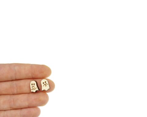 Ghost Mix Set A02 Wood Stud Earring Blanks