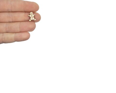 Gingerbread 01 Wood Stud Earring Blanks