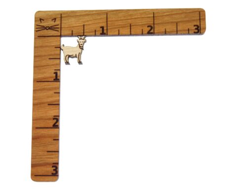 Goat D1 Wood Stud Earring Blanks