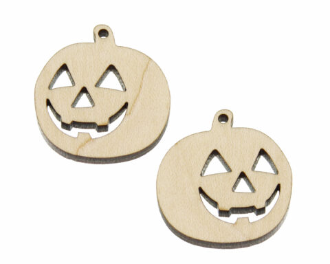 Jack O’ Lantern A02 Wood Jewelry Blanks