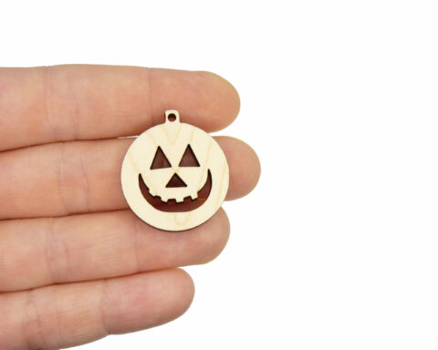 Jack O’ Lantern A01 Wood Jewelry Blanks