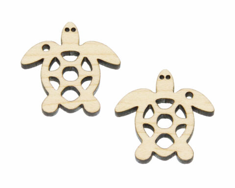 Sea Turtles Wood Jewelry Blanks