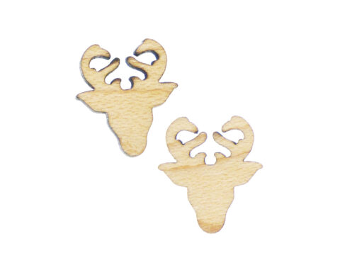 Deer Wood Stud Earring Blanks