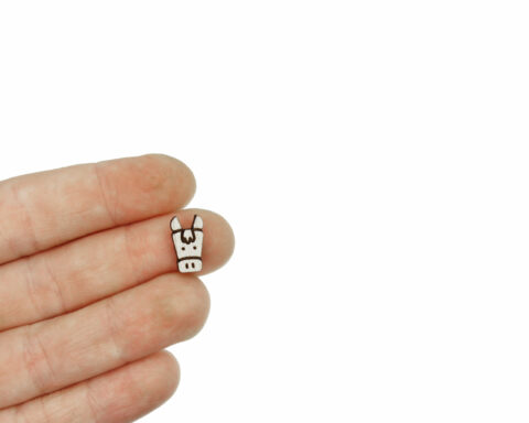 Horse Head Wood Stud Earring Blanks