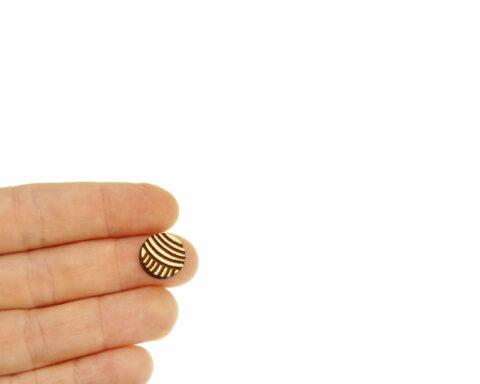 Yarn Ball D1 Wood Stud Earring Blanks
