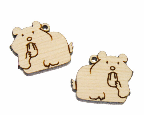 Hamsters Wood Jewelry Blanks