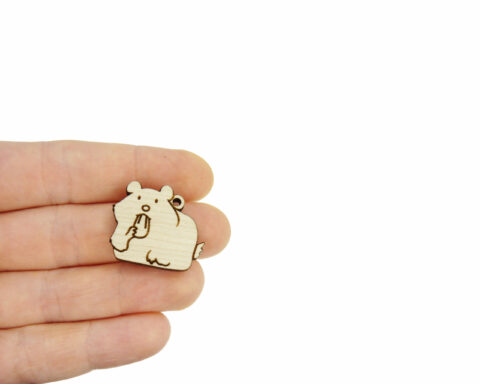 Hamsters Wood Jewelry Blanks