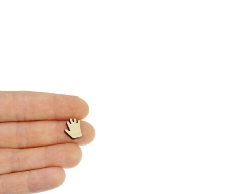 Hand Wood Stud Earring Blanks