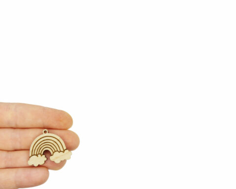 Rainbows Wood Jewelry Blanks