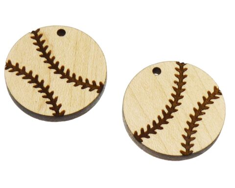 Baseballs 1 Wood Jewelry Blanks