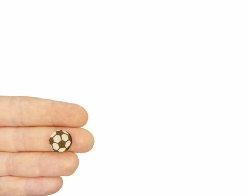 Soccer Balls Wood Stud Earring Blanks