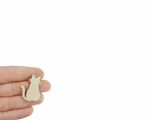 Cats A02 Wood Jewelry Blanks