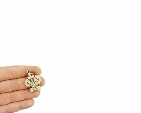 Clowns Wood Jewelry Blanks