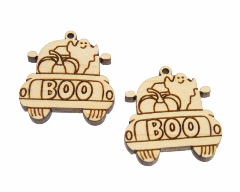 Ghost Boo Truck Wood Jewelry Blanks