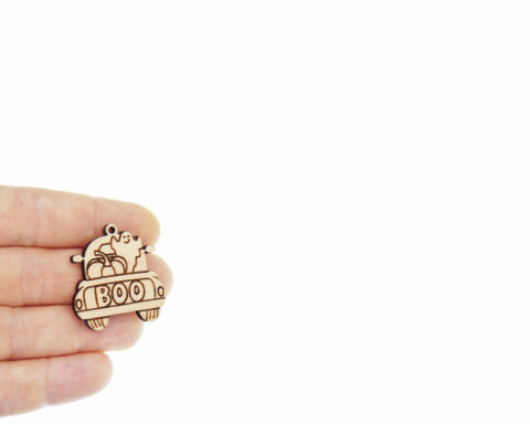 Ghost Boo Truck Wood Jewelry Blanks