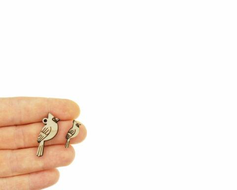 Cardinals Wood Stud Earring Blanks