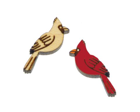 Cardinals Wood Stud Earring Blanks