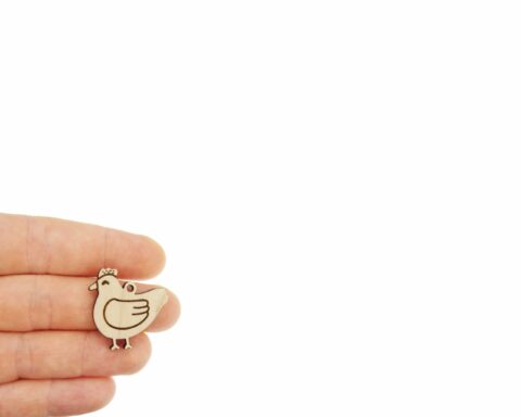 Chicken Wood Jewelry Blanks