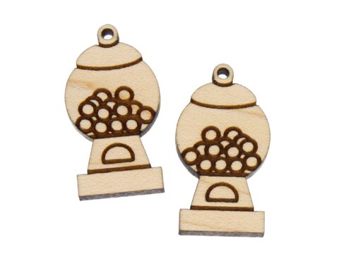 Gumball Machines Wood Jewelry Blanks