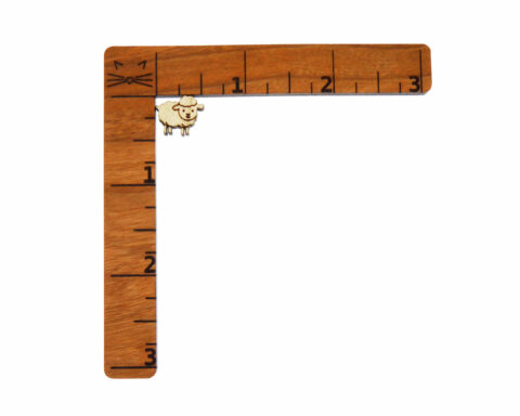 Sheep D1 Wood Stud Earring Blanks