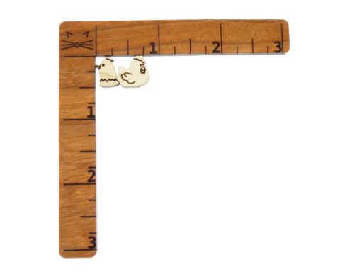 Chicken (sitting) Wood Stud Earring Blanks
