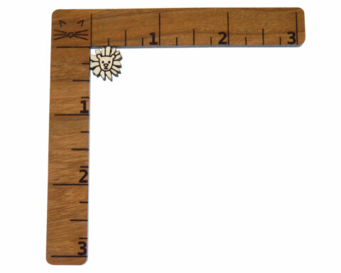 Lion Face Wood Stud Earring Blanks