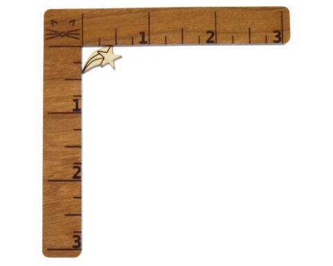 Shooting Stars Wood Stud Earring Blanks