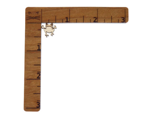 Frog 02 Wood Stud Earring Blanks