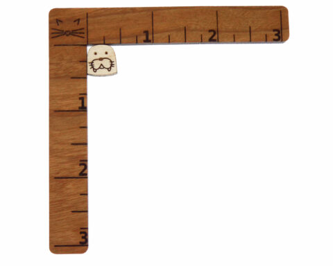 Walrus Face Wood Stud Earring Blanks