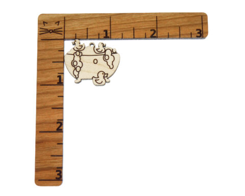 Bathtub with Rubber Ducks Wood Jewelry Blanks