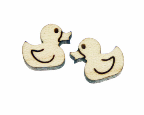 Rubber Ducks Wood Stud Earring Blanks