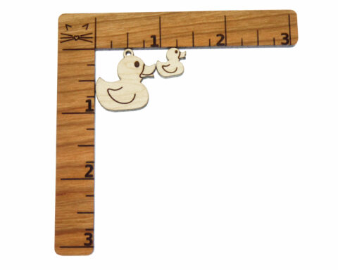Rubber Ducks Wood Stud Earring Blanks