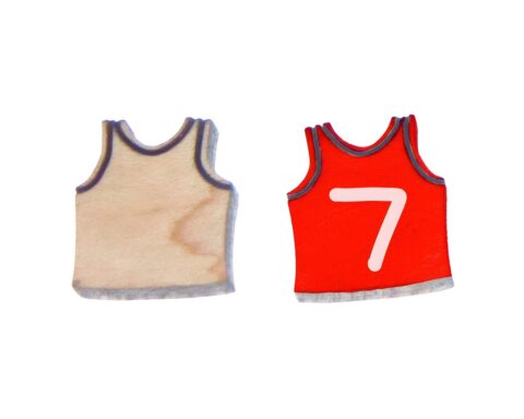 Basketball Jersey Wood Stud Earring Blanks