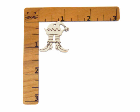 Elf Boots and Hat Wood Jewelry Blanks