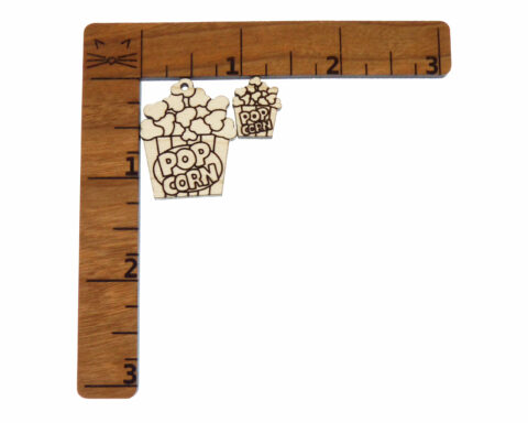 Popcorn Bucket Wood Jewelry Blanks