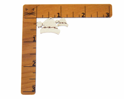 Santa Hat Wood Stud Earring Blanks