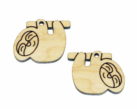 Sloth (hanging) Wood Jewelry Blanks