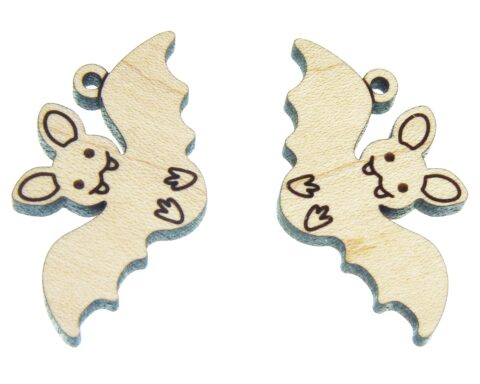 Bats Wood Jewelry Blanks