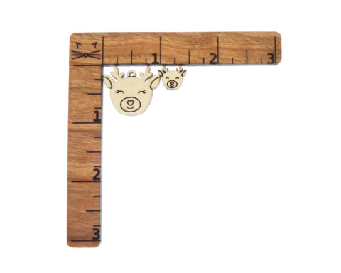 Baby Reindeer Wood Stud Earring Blanks