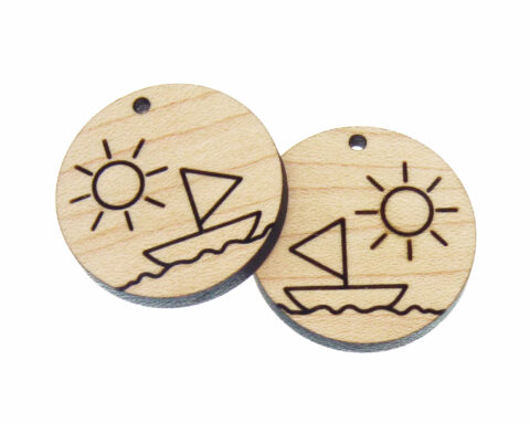 Sailboat Wood Jewelry Blanks